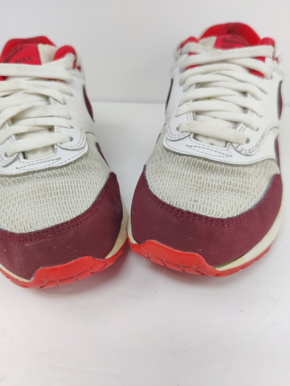 Nike Women’s Air Max 1 Essential Action Sneakers Red Women's Sz US 7.5 - Picture 12 of 14